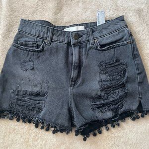Ripped Denim Zara Shorts
